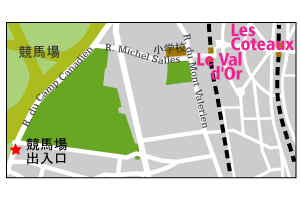 サンクルー競馬場アクセス地図